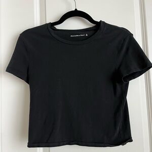 Abercrombie & Fitch Black Crop Top